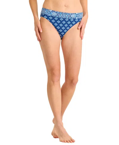 Tommy Bahama Women's High-waist Pull-on Swim Bottoms In Blue