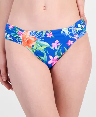 Tommy Bahama Women's Isola Vita Reversible Hipster Bikini Bottom In Palace Blue Reversible