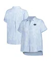 Tommy Bahama Women's Light Blue Florida Gators Legacy Leaves Camp Button-up Shirt In Light Blue