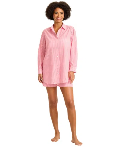 Tommy Bahama Women's Long-sleeve Swim Cover Up Shirt In Pink