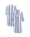 Tommy Bahama Women's Navy/white Dallas Cowboys Rugby Beach Stripe Button-up Tunic Top