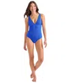 Tommy Bahama Ocean Point One-piece Swimsuit In Blue