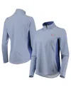 Tommy Bahama Women's Royal Chicago Cubs Aubrey Stripe Block Islandzone Half-zip Jacket