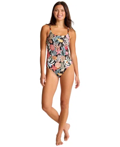 Tommy Bahama Shell Sands One Piece Swimsuit In Black