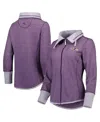 Tommy Bahama Women's  Heathered Purple Baltimore Ravens Sport Sun Fade Full-zip Sweatshirt In Heathered Purple