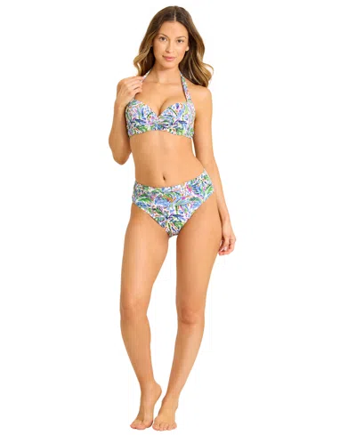 Tommy Bahama Women's V-neck Adjustable-straps Swim Top In Multi