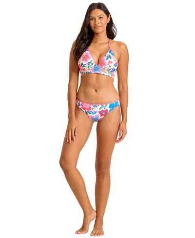 Tommy Bahama Women's V-neck Printed Swim Top In Multi