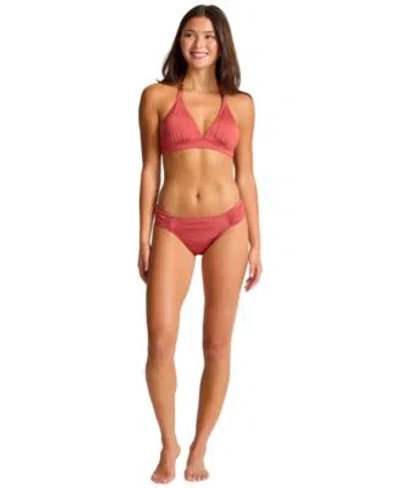 Tommy Bahama Womens Jewel Halter Top Hipster In Red
