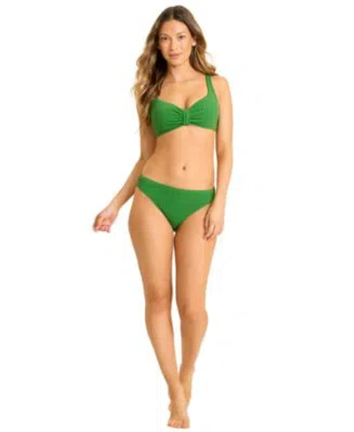Tommy Bahama Womens V Neck Swim Top Pull On Bottoms In Green