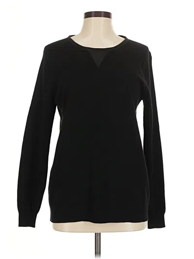 Pre-owned Tommy Bahama Wool Pullover Sweater In Black