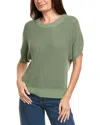 Tommy Bahama Zandra French Sleeve Linen-blend Sweater In Green