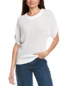 Tommy Bahama Zandra French Sleeve Linen-blend Sweater In White
