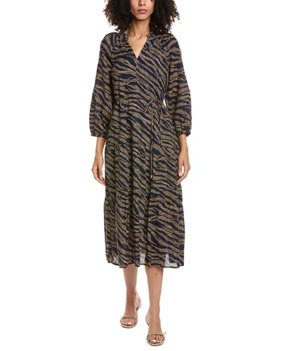 Tommy Bahama Zebra Bay Midi Dress In Black