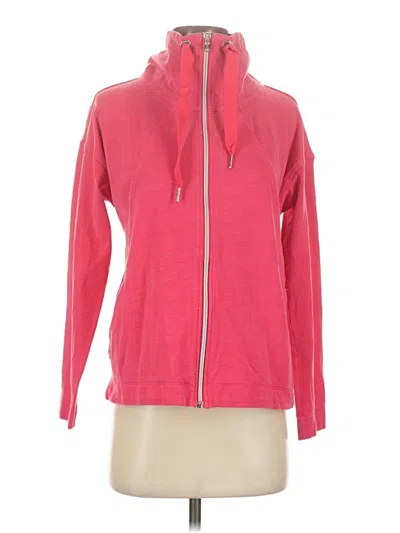 Pre-owned Tommy Bahama Zip Up Hoodie In Pink