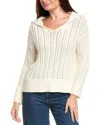 Tommy Bahama Zoe Johnny Collar Sweater In Neutral