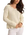 Tommy Bahama Zoe Johnny Collar Sweater In Neutral
