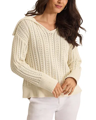 Tommy Bahama Zoe Johnny Collar Sweater In Neutral