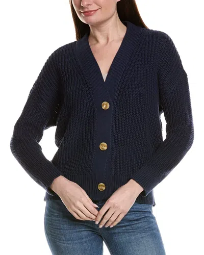 Tommy Bahama Zoe Shaker Stitch Cardigan In Blue