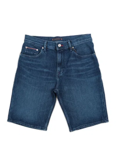 Tommy Hilfiger - Bermuda Jeans 5 Pockets Lavaggio Scuro Mw0mw35176 1bl In Blue