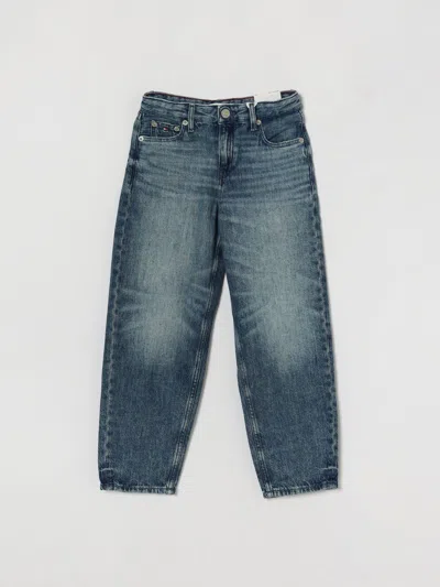 Tommy Hilfiger Kids'  Boy's Mid-rise Straight-leg Jeans In Cotton Denim In Blue