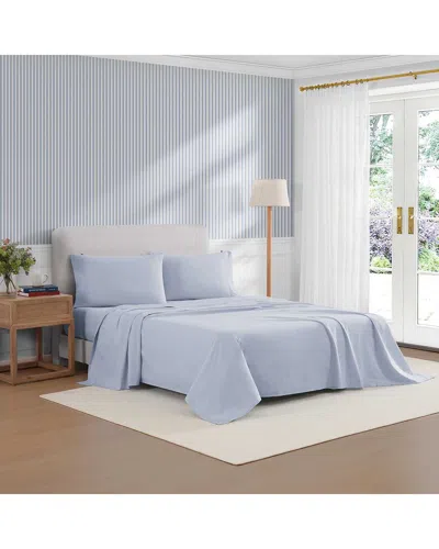 TOMMY HILFIGER TOMMY HILFIGER 180 THREAD COUNT TH PERFORMANCE PERCALE COTTON COOLING FINISH SHEET SET