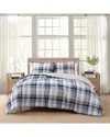Tommy Hilfiger 180 Thread Count Waterbury Plaid Cotton Comforter Set