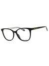 Tommy Hilfiger 1968 Rectangular Women's Eyeglasses In Black