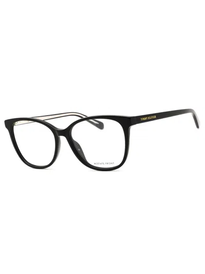 Tommy Hilfiger 1968 Rectangular Women's Eyeglasses In Black