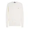 Tommy Hilfiger Man Sweater Ivory Size Xl Organic Cotton