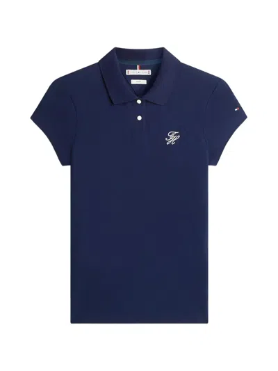 Tommy Hilfiger 1985 Poloshirt Mit Stickerei In Blue