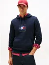 Tommy Hilfiger 1985 Flag Graphic Hoodie In Blue