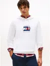 Tommy Hilfiger 1985 Flag Graphic Hoodie In White