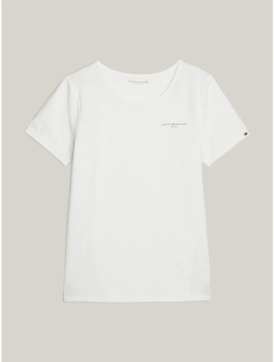 Tommy Hilfiger 1985 Logo T In Ecru