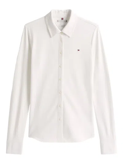 Tommy Hilfiger 1985 Long-sleeved Buttoned Shirt In White