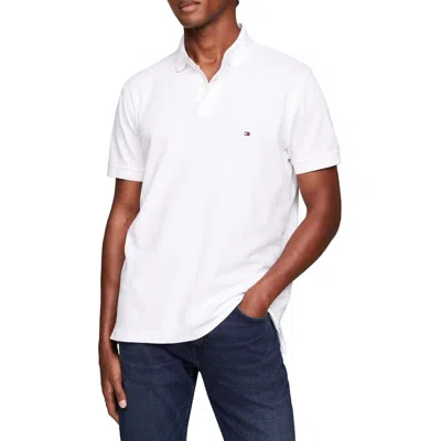 Tommy Hilfiger 1985 Mens Logo Collared Polo In White