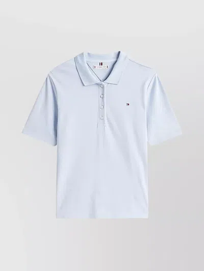 Tommy Hilfiger Short-sleeved Polo Shirt In Blue