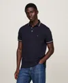 Tommy Hilfiger 1985 Tipped Slim Fit Polo In Desert Sky