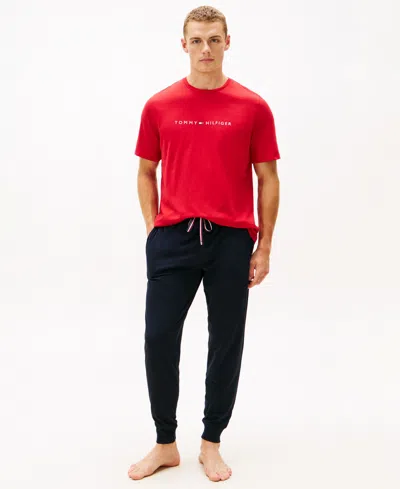 TOMMY HILFIGER 2-PIECE SUEDED JERSEY TOP AND PAJAMA SLEEP SET