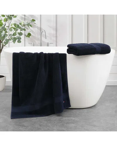 TOMMY HILFIGER TOMMY HILFIGER 200 THREAD COUNT MODERN AMERICAN SOLID CARDED COTTON Z-TWIST 2PC TOWEL SET