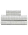 Tommy Hilfiger 200 Thread Count New England Plaid Cotton Percale Sheet Set