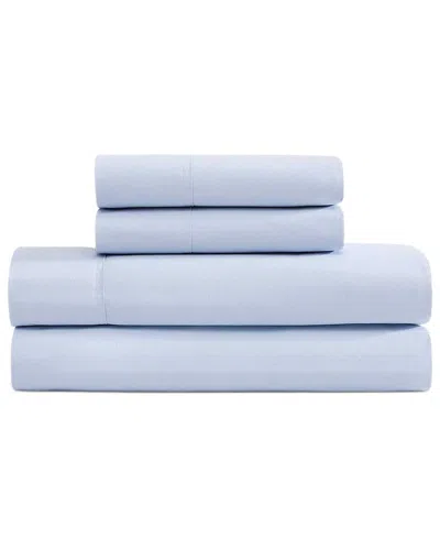 TOMMY HILFIGER TOMMY HILFIGER 200 THREAD COUNT SOLID COTTON PERCALE SHEET SET