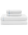Tommy Hilfiger 200 Thread Count Solid Cotton Percale Sheet Set