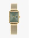 Tommy Hilfiger 21.3mm Crystal Accent Square Dial Watch In Gold