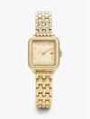 Tommy Hilfiger 24mm Square Dial Watch In Gold