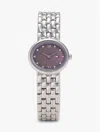 Tommy Hilfiger 25mm Oval Crystal Accent Link Watch In Purple