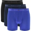 Tommy Hilfiger 3 Pack Boxer Briefs Black In Blue