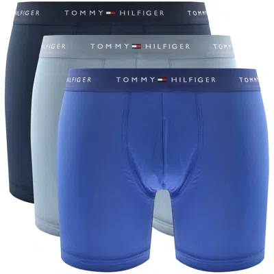 Tommy Hilfiger 3 Pack Boxer Briefs Blue