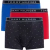 Tommy Hilfiger 3-pack Stretch Cotton Trunks In Midnight Blue