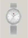 Tommy Hilfiger 32mm Stainless Steel Mesh Bracelet Watch In Silver