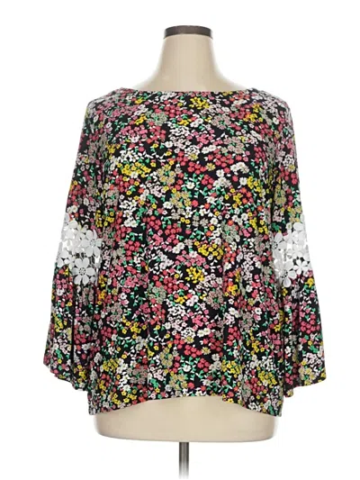 Pre-owned Tommy Hilfiger 3/4 Sleeve Blouse In Black